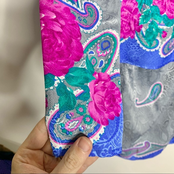 Vintage Paisley Hal Ferman by Donald Curtis Blouse and Skirt Outfit - Picture 11 of 11